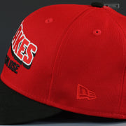 SAN JOSE EARTHQUAKES SINCE 1974 SCARLET JET BLACK NEW ERA FITTED CAP
