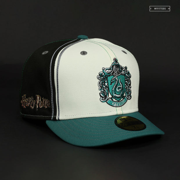 BLOCK SHIPPING DEPT – HOGWARTS® DIAGONAL SLYTHERIN HOUSE FITTED NEW ERA HARRY POTTER™