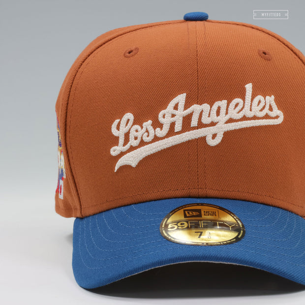 LOS ANGELES DODGERS SHOHEI OHTANI 50 HR AND STEALS CHAIN STITCHED JAPAN TO LA NEW ERA FITTED CAP