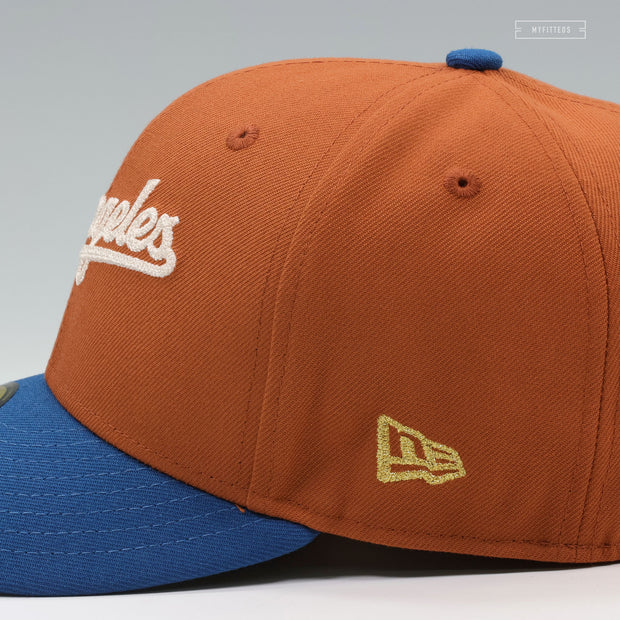 LOS ANGELES DODGERS SHOHEI OHTANI 50 HR AND STEALS CHAIN STITCHED JAPAN TO LA NEW ERA FITTED CAP