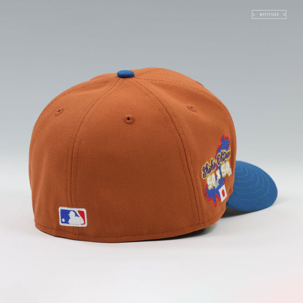 LOS ANGELES DODGERS SHOHEI OHTANI 50 HR AND STEALS CHAIN STITCHED JAPAN TO LA NEW ERA FITTED CAP