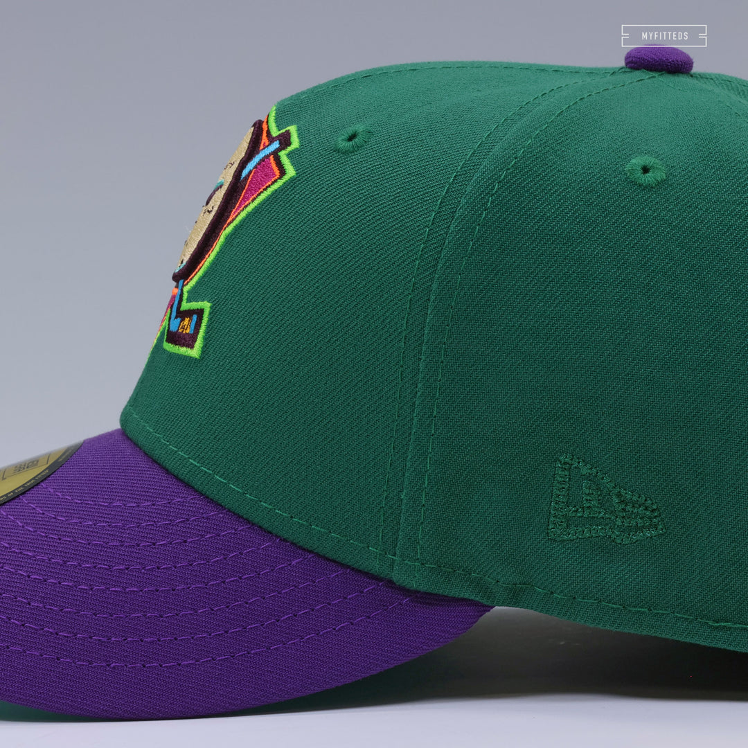 初期カラー NEW ERA マイティダックス キャップ パープル ニューエラ ANAHEIM MIGHTY DUCKS 1993 INAUGURAL SEASON THE WINDWAKER INSPIRED
