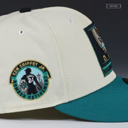 SEATTLE MARINERS KEN GRIFFEY JR. NUMBER RETIREMENT OFF WHITE NEW ERA FITTED CAP