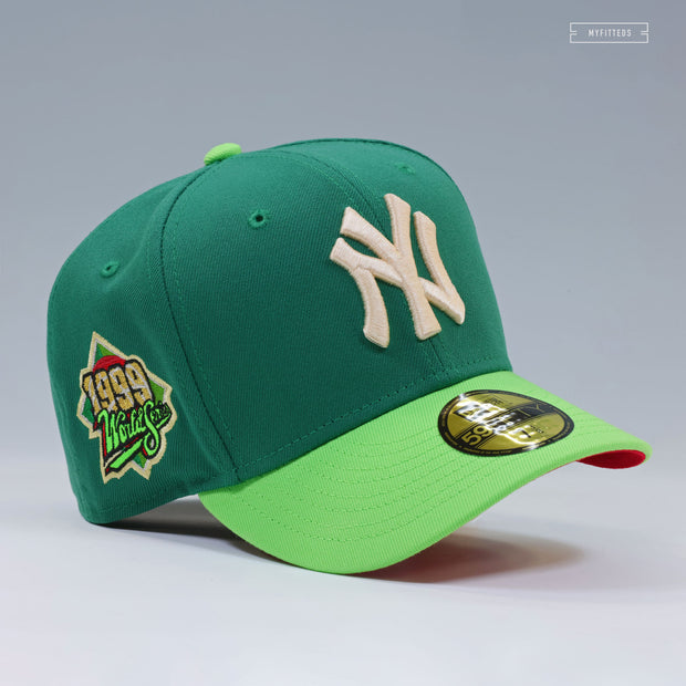 NEW YORK YANKEES 1999 WORLD SERIES WELCOME TO NEW YORK ROCKEFELLER CENTER NEW ERA FITTED CAP