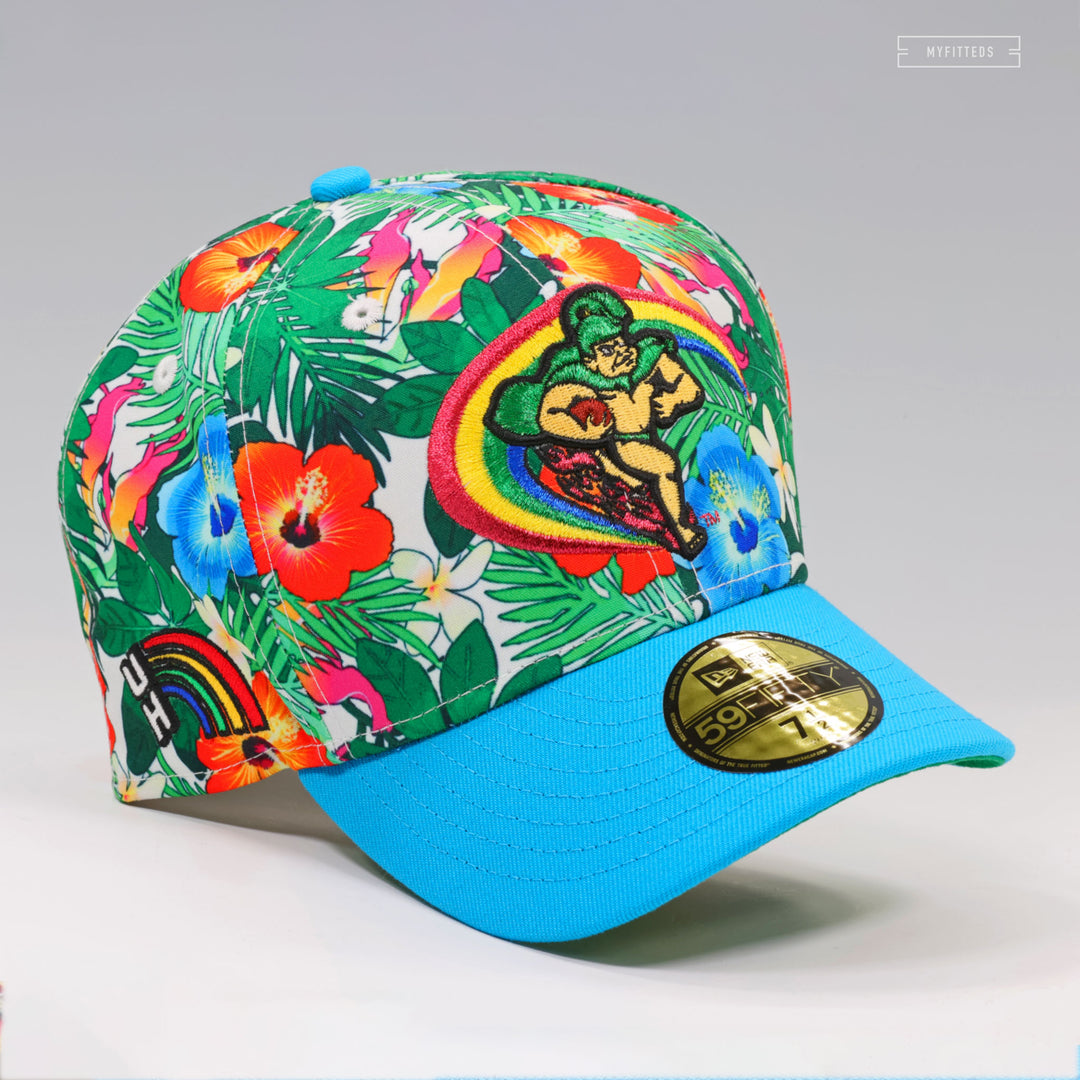UNIVERSITY OF HAWAI'I RAINBOW WARRIORS FLORAL PARADISE RETRO NEW