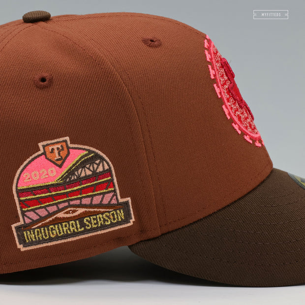 TEXAS RANGERS 2020 INAUGURAL SEASON TEXAS PORTERHOUSE MEDIUM RARE NEW ERA FITTED CAP