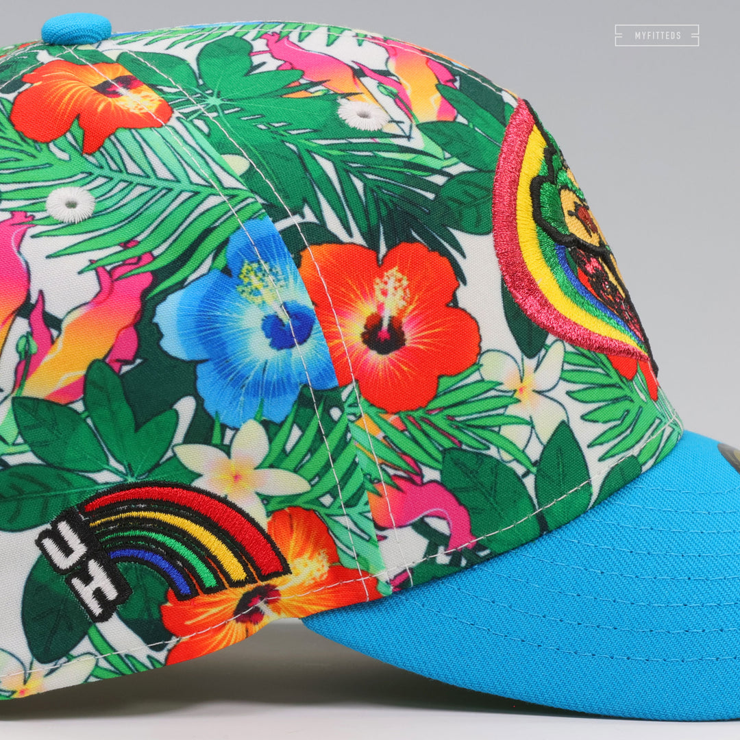 UNIVERSITY OF HAWAI'I RAINBOW WARRIORS FLORAL PARADISE RETRO