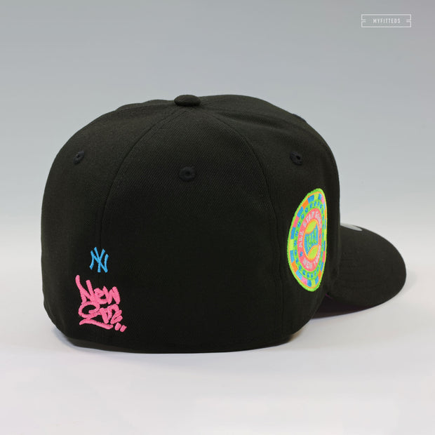 NEW YORK YANKEES 1942 ALL-STAR GAME BLACK LIGHT PACK GRADIENT GRAFFITI NEW ERA FITTED CAP