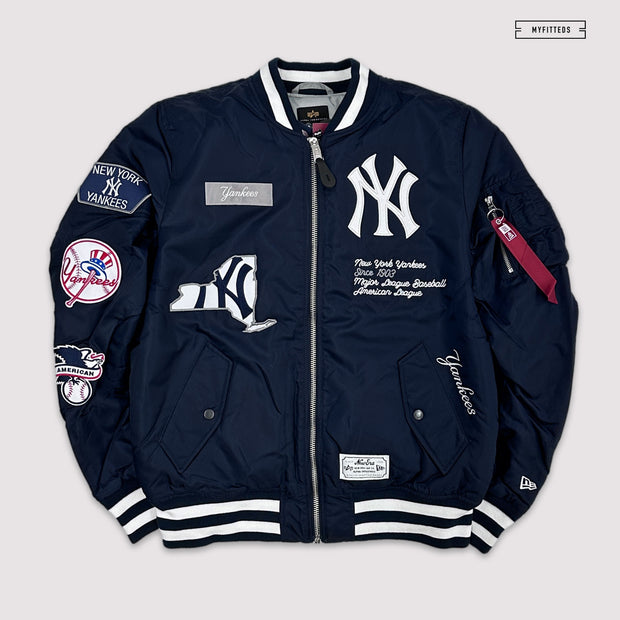 NEW YORK YANKEES X ALPHA INDUSTRIES X NEW ERA MA-1 BOMBER JACKET