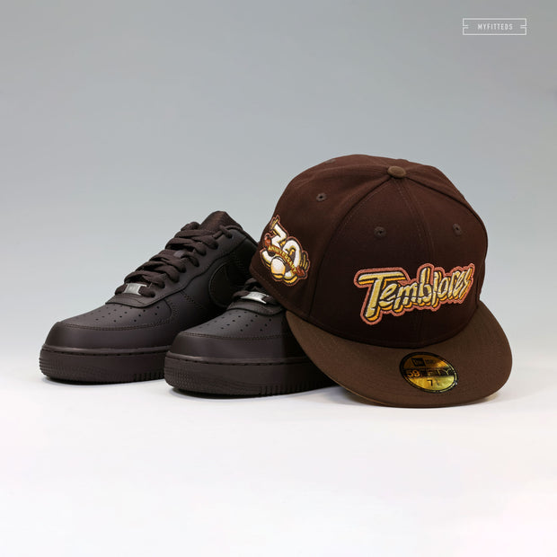 RANCHO CUCAMONGA QUAKES X TEMBLORES 30TH ANNIVERSARY BROWN EARTHWARE NEW ERA CAP