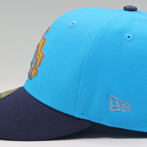 LOS ANGELES DODGERS 1958-2018 60TH ANNIVERSARY CASCADING LA SUNSET NEW ERA FITTED CAP