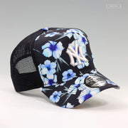 NEW YORK YANKEES ICY FLORAL TRUCKER MESH GOLFER NEW ERA SNAPBACK HAT