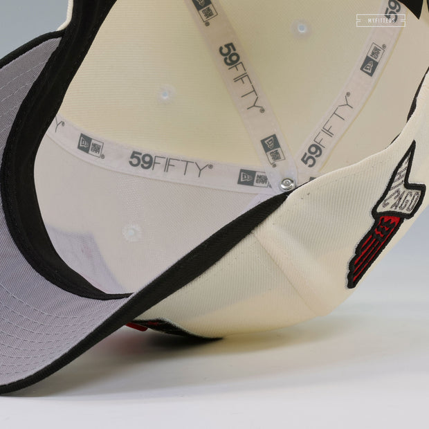 CHICAGO WHITE SOX 2025 CITY CONNECT OFF WHITE JET BLACK NEW ERA FITTED CAP