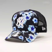NEW YORK YANKEES ICY FLORAL TRUCKER MESH GOLFER NEW ERA SNAPBACK HAT