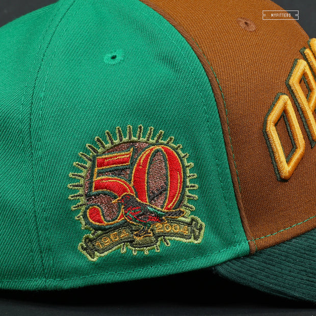 BALTIMORE ORIOLES 50TH ANNIVERSARY G-5 RYU THE OWL NEW ERA FITTED CAP