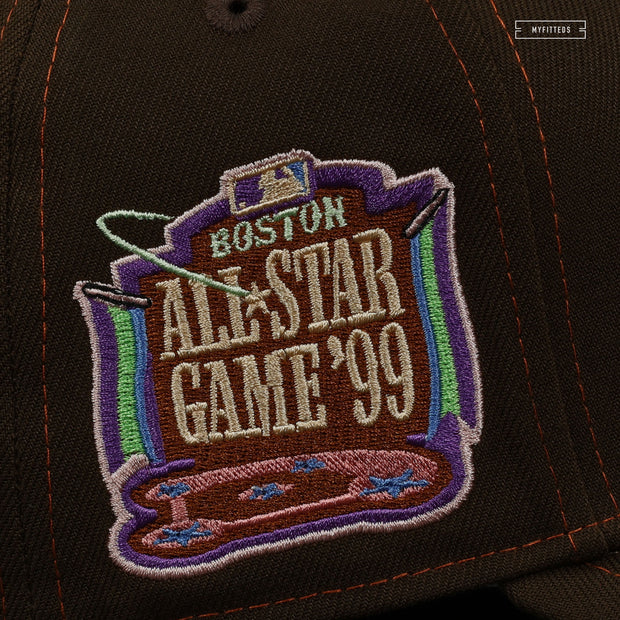 BOSTON RED SOX 1999 ALL-STAR GAME "FRENCH CHOCOLATE PETALS" NEW ERA FITTED CAP