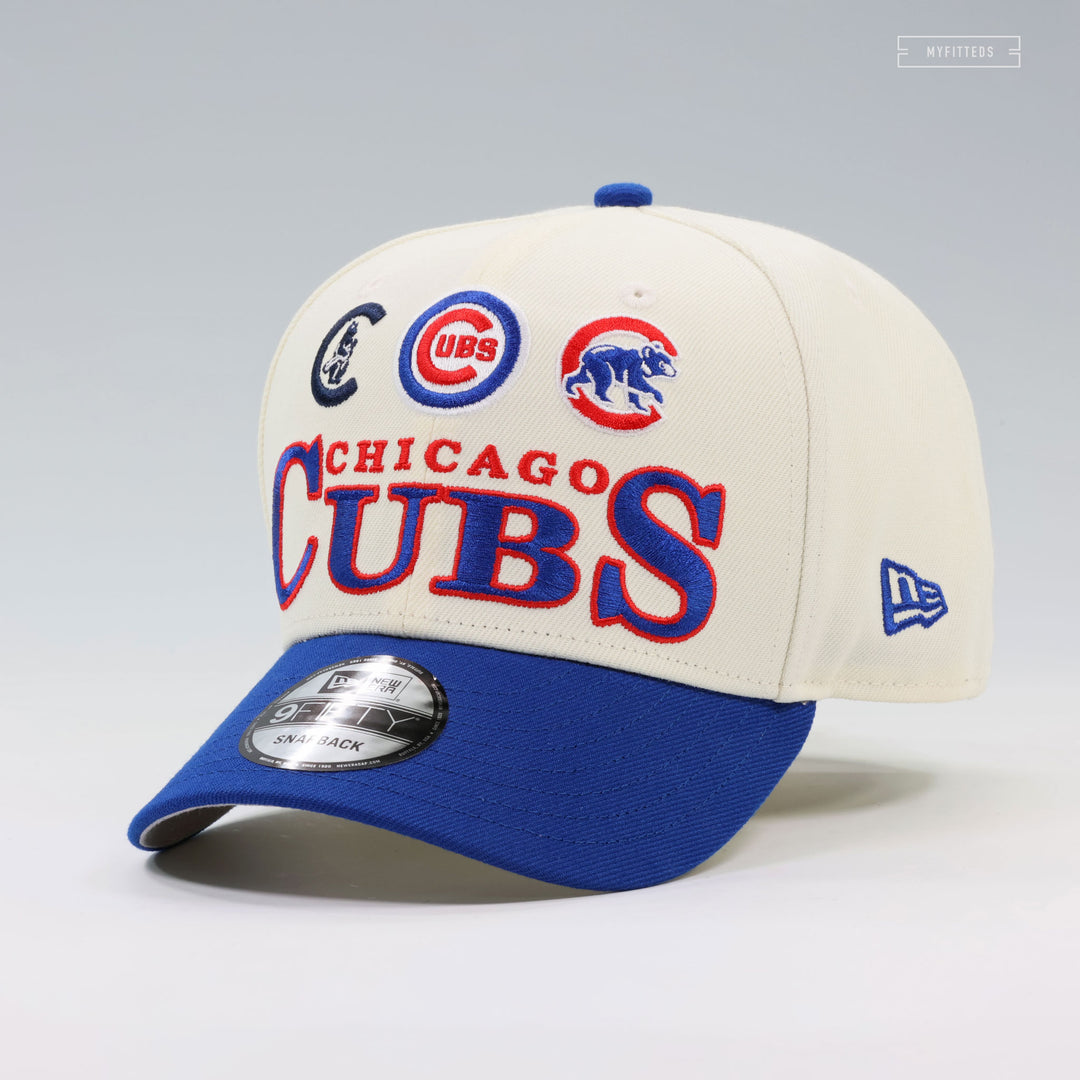 レア【ニューエラ×カブス】ペール カラー キャップ Cubs 白オフホワイト CHICAGO CUBS TEAM ARCHIVE OFF WHITE NEW ERA 9FIFTY SNAPBACK