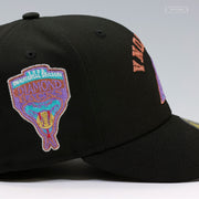 ARIZONA DIAMONDBACKS 1998 INAUGURAL SEASON UPSIDE DOWN INVERTED NEW ERA FITTED CAP