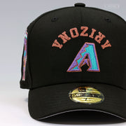ARIZONA DIAMONDBACKS 1998 INAUGURAL SEASON UPSIDE DOWN INVERTED NEW ERA FITTED CAP