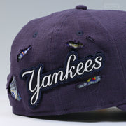 NEW YORK YANKEES WORLD SERIES VELCRO YANKEES PATCH DISTRESSED ELITE SERIES NEW ERA FITTED CAP