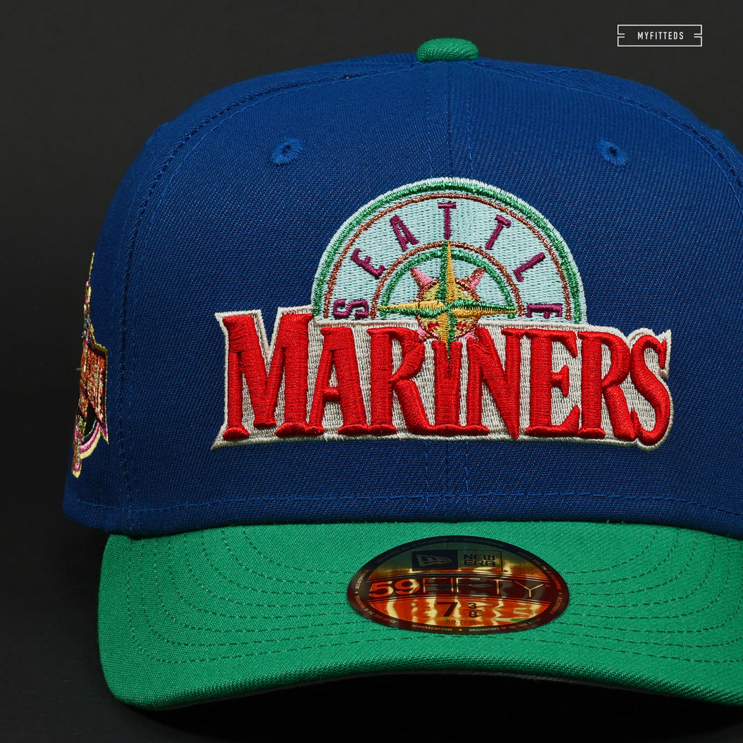 New Era Seattle Mariners All Star Game 2001 Chrome Two Tone Edition 9Forty A Frame Snapback Hat | UX003995 New Era Seattle Mariners All Star Game 2001 Chrome Two Tone Edition 9Forty A Frame Snapback Hat | UX003995