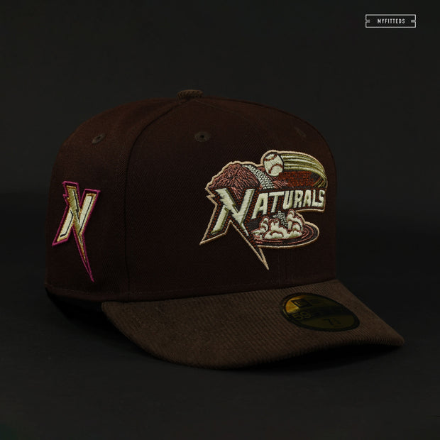 NORTHWEST ARKANSAS NATURALS MAHOGANY AND WOODLAND CAMO NEW ERA FITTED northwest-arkansas-naturals-mahogany-and-woodland-camo-new-era-fitted