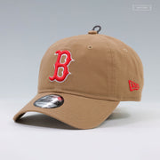 Boston Red Sox New Era 9Twenty Strapback Cap - Khaki, Adjustable One-Size Fits Most - View #12