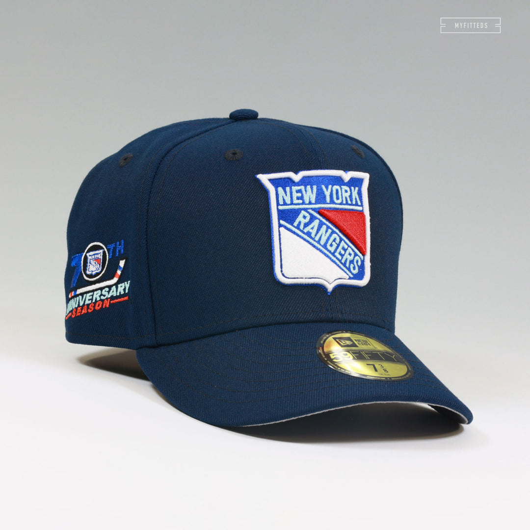 NEW YORK RANGERS 70TH ANNIVERSARY SEASON NIGHTSHADE NEW ERA FITTED
