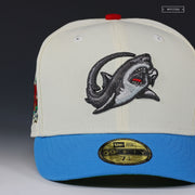 CLEARWATER THRESHERS 30TH ANNIVERSARY JAWS INSPIRED OFF WHITE NEW ERA FITTED CAP