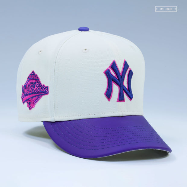NEW YORK YANKEES 1996 WORLD SERIES COLOR DEVELOP MAGENTA COLOR SHIFTING NEW ERA CAP
