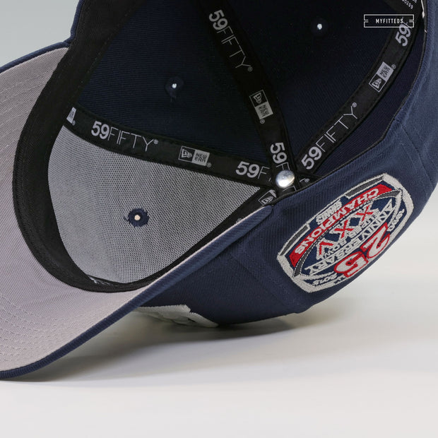 NEW YORK GIANTS SUPER BOWL XXV 25TH ANNIVERSARY GITD NIGHTSHADE NEW ERA FITTED CAP