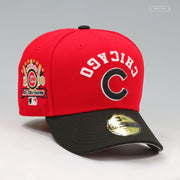 CHICAGO CUBS FLIPPED AND MIRRORED 1990 MLB ALL-STAR GAME SCARLET JET BLACK NEW ERA CAP