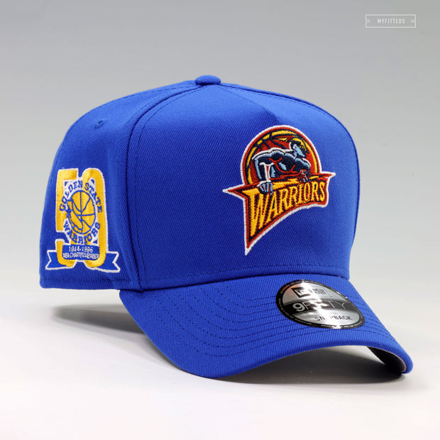 GOLDEN STATE WARRIORS 50TH ANNIVERSARY NBA HWC 9FIFTY A-FRAME NEW ERA SNAPBACK