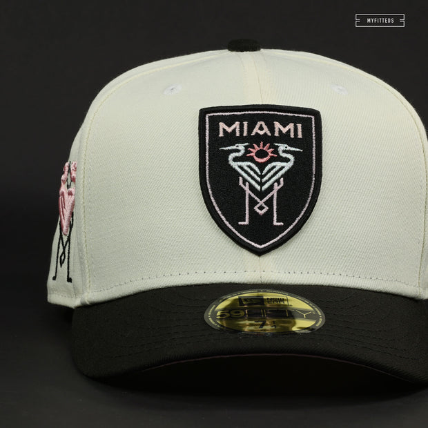 INTER MIAMI FC "FOR THE GOAT OF ARGENTINA" MESSI OFF WHITE NEW ERA FITTED CAP