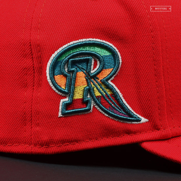 ROCHESTER RED WINGS FROOT LOOPS INSPIRED NEW ERA FITTED CAP