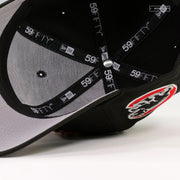 CHICAGO CUBS SPEEDWAY CLASSIC JET BLACK SCARLET AIR MAX 95 INSPIRED NEW ERA FITETD CAP