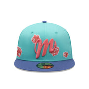 DIABLOS ROJOS DEL MÉXICO LMB ROSES ALL OVER NEW ERA FITTED CAP