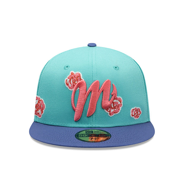 DIABLOS ROJOS DEL MÉXICO LMB ROSES ALL OVER NEW ERA FITTED CAP