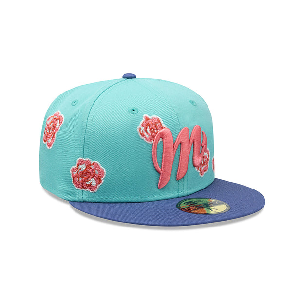 DIABLOS ROJOS DEL MÉXICO LMB ROSES ALL OVER NEW ERA FITTED CAP