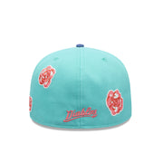 DIABLOS ROJOS DEL MÉXICO LMB ROSES ALL OVER NEW ERA FITTED CAP