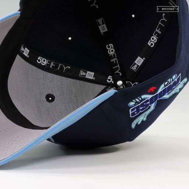 MANITOBA MOOSE RETRO CROSS MOOSE HORN HOCKEY STICKS UNC COLORWAY NEW ERA CAP