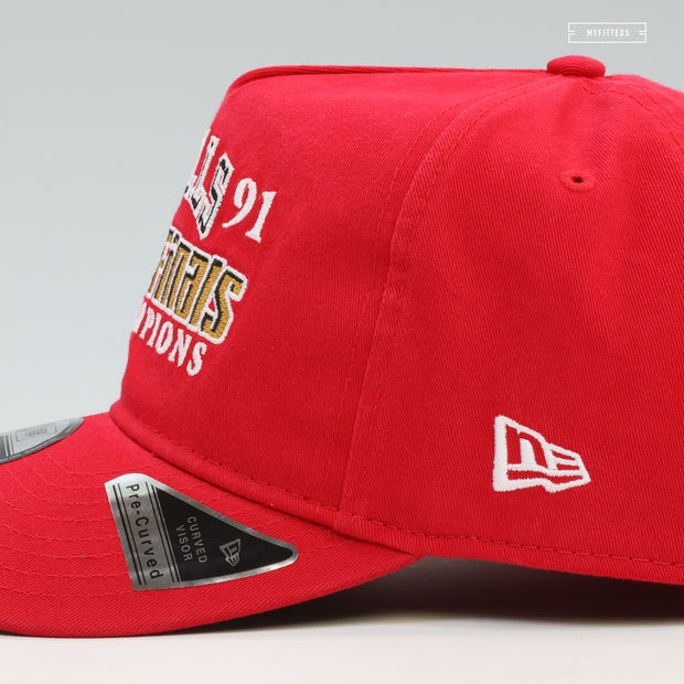 CHICAGO BULLS 1991 NBA FINALS HISTORIC WIN 9FIFTY A-FRAME NEW ERA SNAP ...