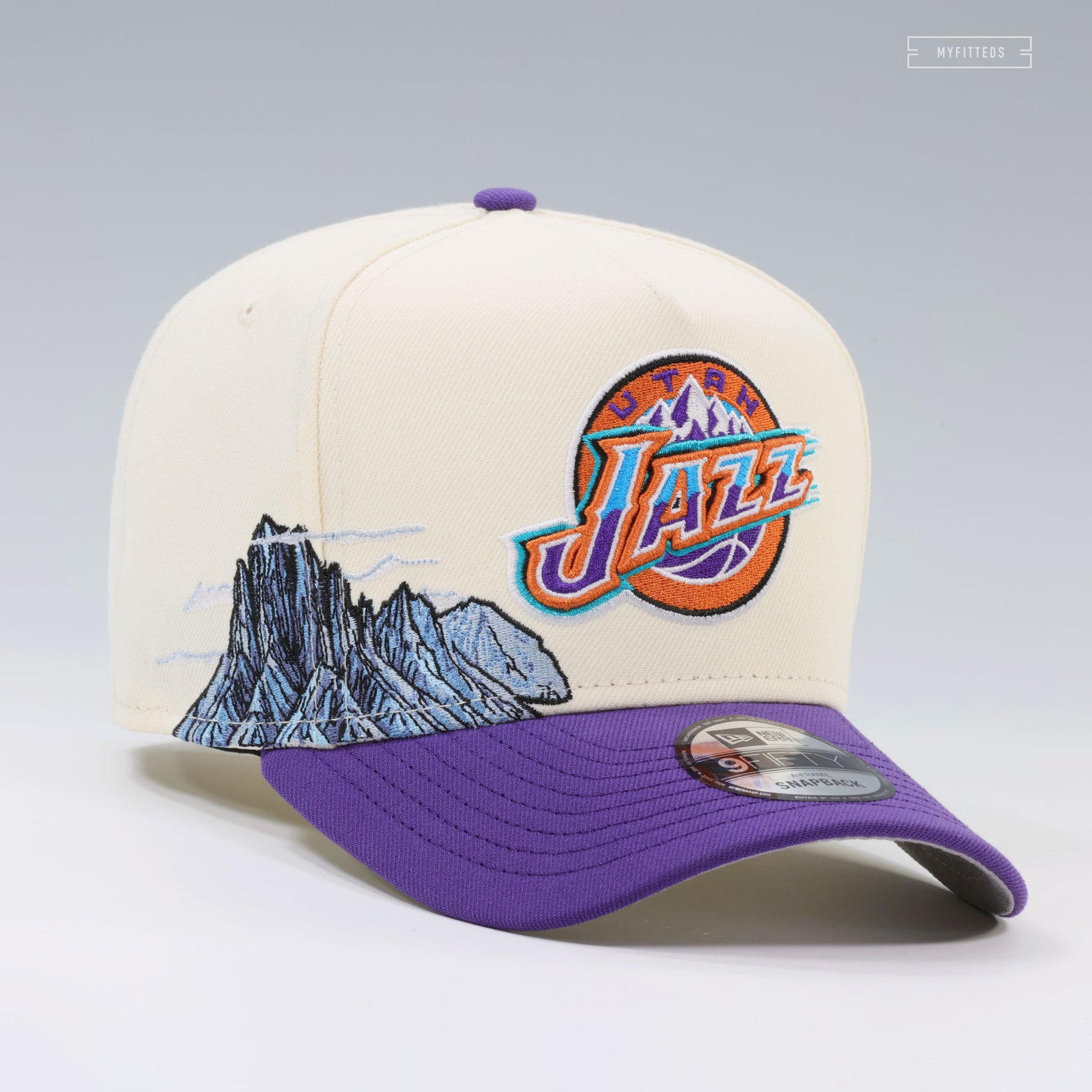 UTAH JAZZ NBA HARDWOOD CLASSICS OFF WHITE 9FIFTY A-FRAME NEW ERA