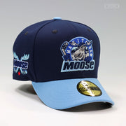 MANITOBA MOOSE RETRO CROSS MOOSE HORN HOCKEY STICKS UNC COLORWAY NEW ERA CAP