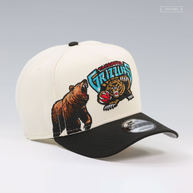 VANCOUVER GRIZZLIES GROWLING GRIZZLY OFF WHITE 9FIFTY A-FRAME NEW ERA ...