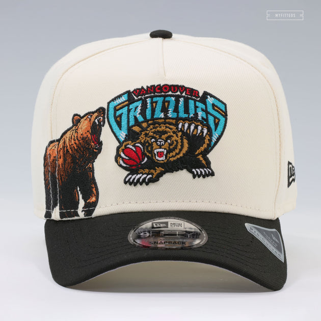VANCOUVER GRIZZLIES GROWLING GRIZZLY OFF WHITE 9FIFTY A-FRAME NEW ERA ...