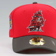 TAMPA BAY BUCCANEERS 1998 NFL DRAFT ALTERNATE SCARLET PEWTER NEW ERA FITTED CAP