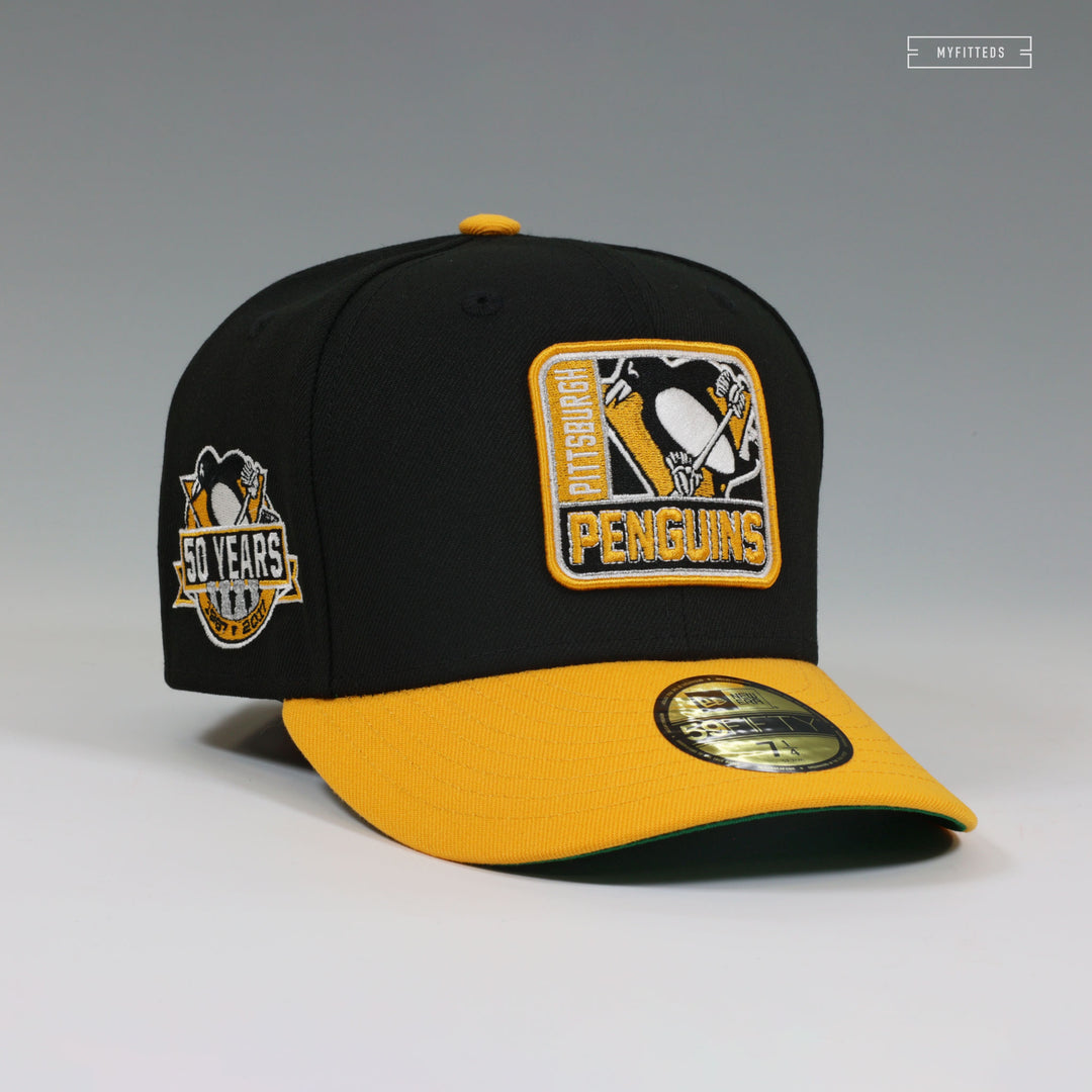 PITTSBURGH PENGUINS 50 YEARS 1960-2017 FRAME IT JET BLACK ARGENT GOLD –  MYFITTEDS, image size:1080x1080