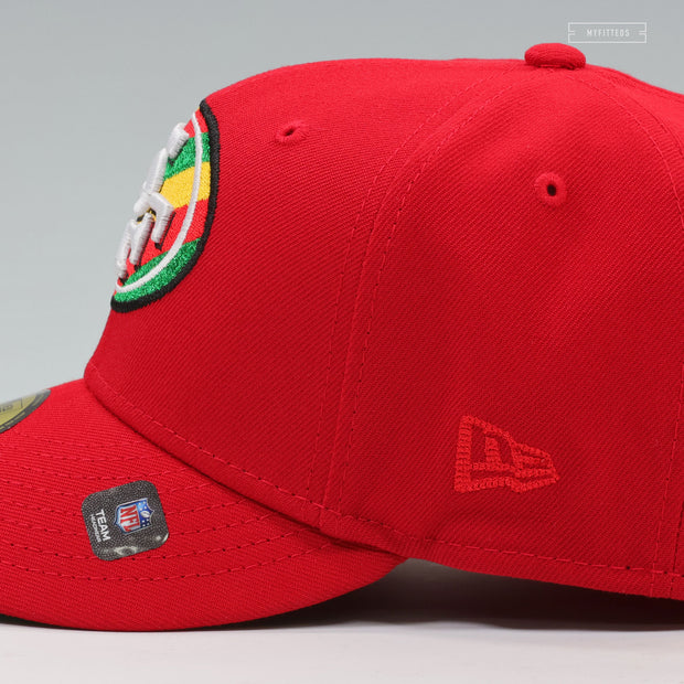 SAN FRANCISCO 49ERS 75TH ANNIVERSARY FRUIT STRIPE GUM INSPIRED NEW ERA FITTED CAP