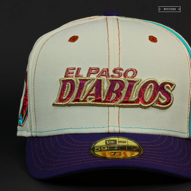 EL PASO DIABLOS X ARIZONA DIAMONDBACKS JERSEY WORDMARK NEW ERA FITTED CAP